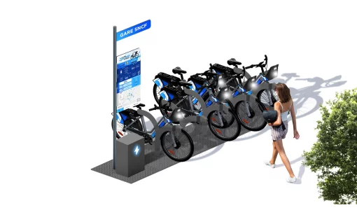 Reliable power supply for<br> e-bike charging stations