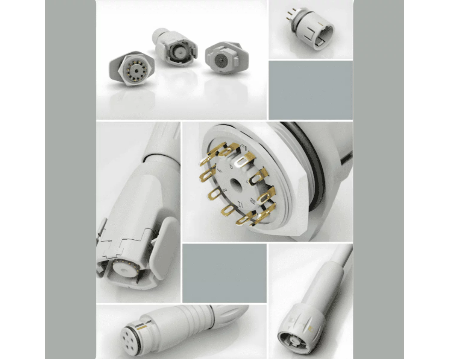 Binder medical connectors