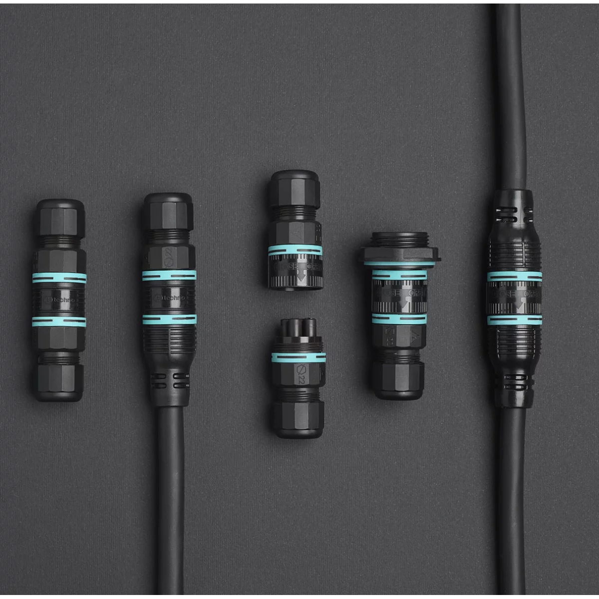 Waterproof plug & socket connectors 