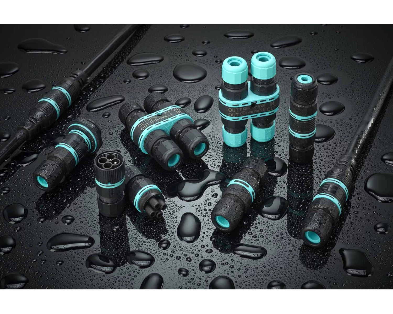 Techno waterproof connectors
