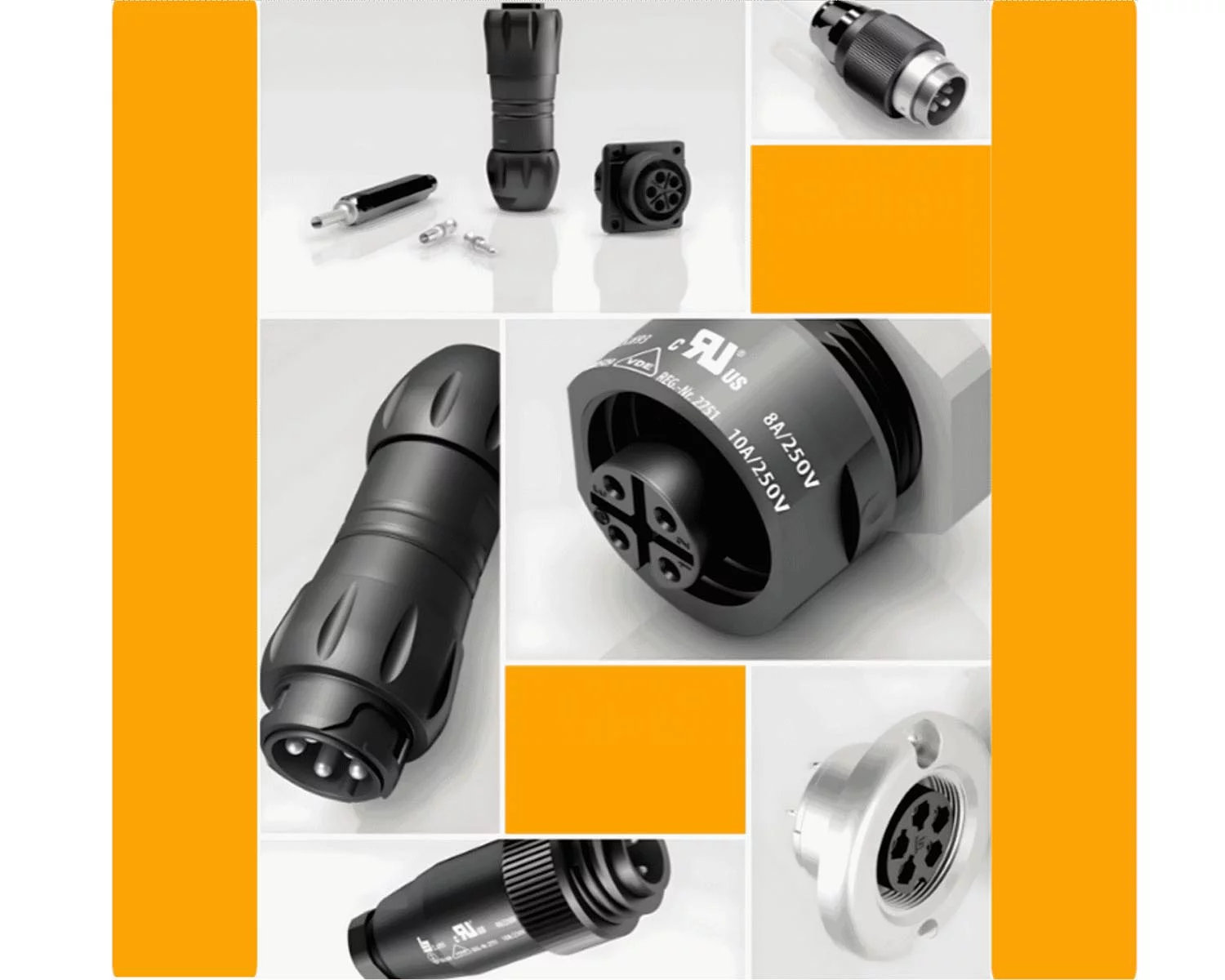Binder power connectors 