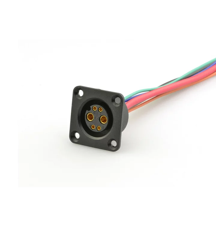 Battery female panel mount connector 36V code, no locking (push-on)