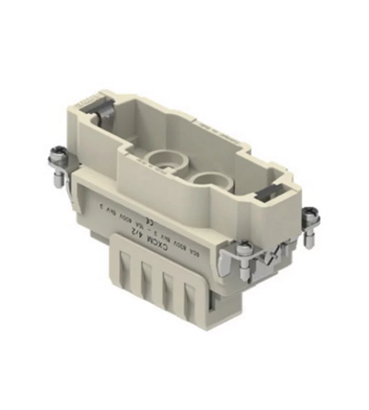 male insert, size 77.27, 4+2p+PE, crimp, 80+16A, 830+400V