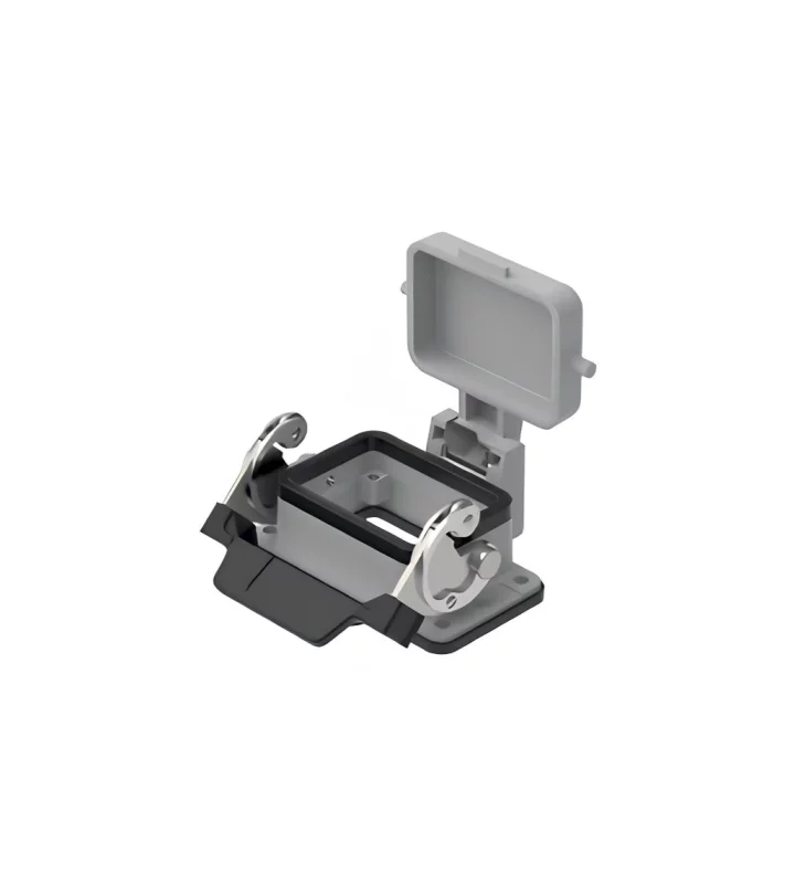 bulkhead mounting housing, size 44.27, C-TYPE alu, 1 lever, cover metal
