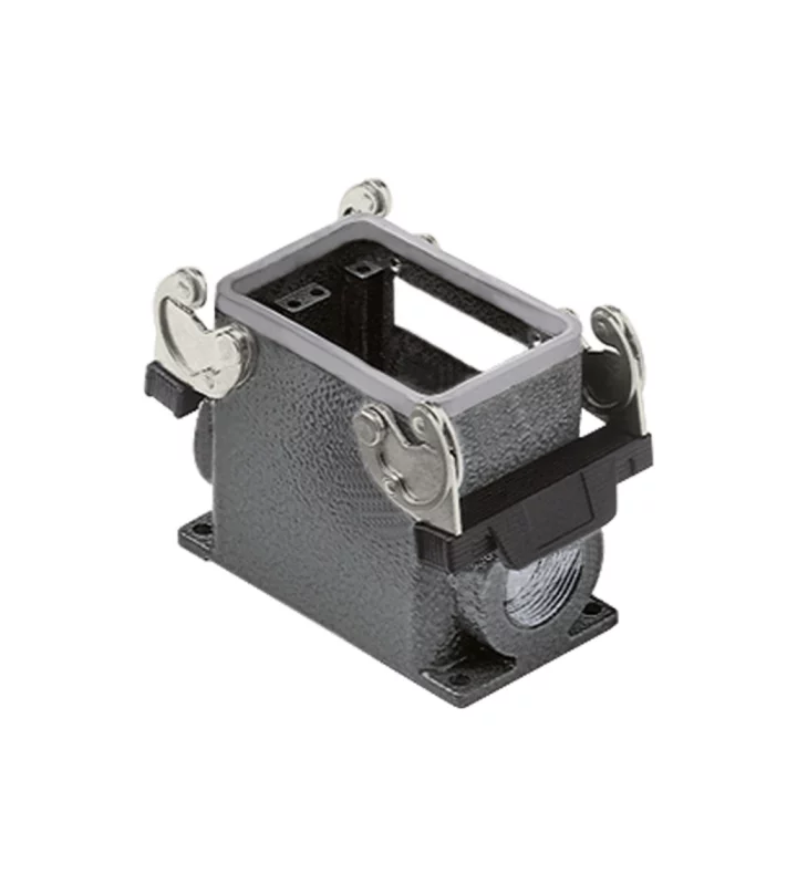 surface mounting housing, size 66.40, E-Xtreme alu, 2 levers, 1xM32 side