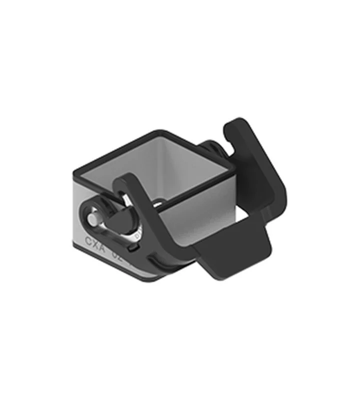 bulkhead mounting housing, 2 modules, MIXO TWO zinc, 1 lever