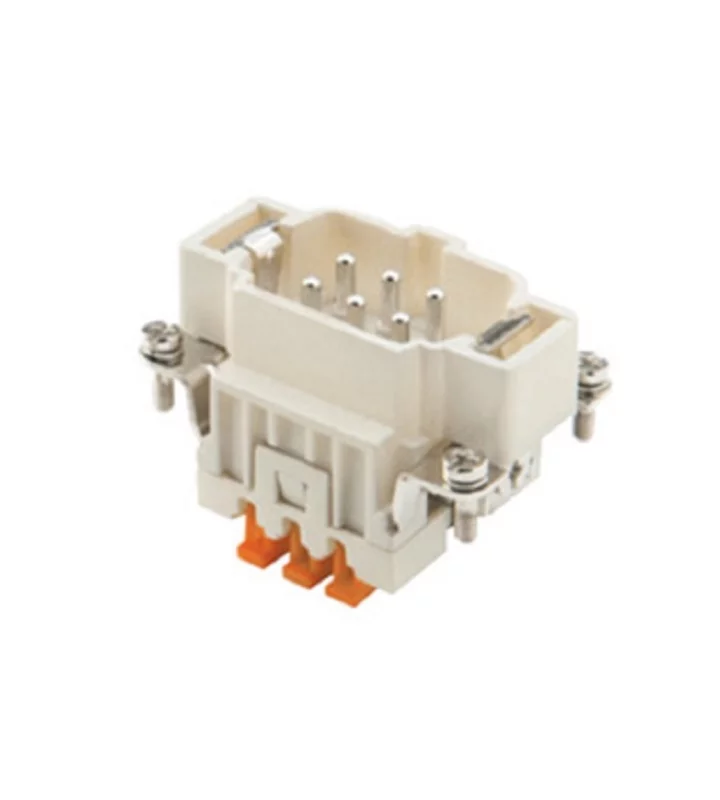 male insert, size 44.27, 6p+PE, silver, SQUICH, 16A, 500V