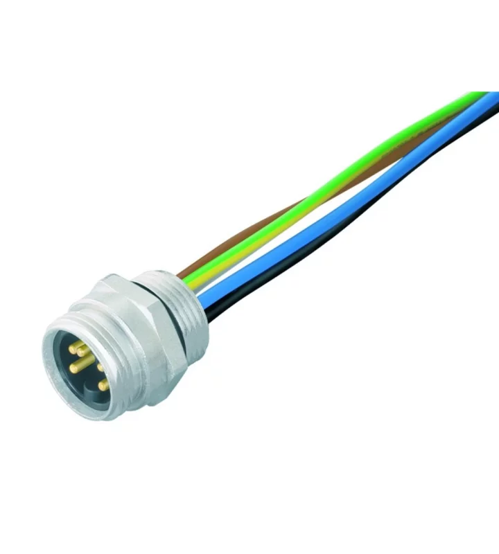 Male panel mount connector