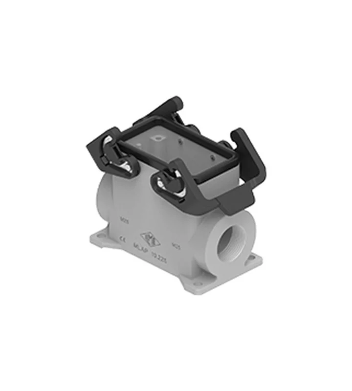 surface mounting housing, size 57.27, IL-BRID stainless steel, 2 levers, 2xM32 side