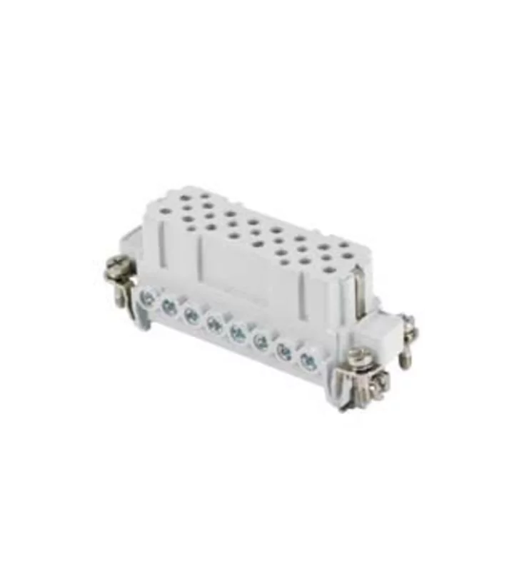 female insert, size 66.16, 16p+PE, tin, screw, 16A, 250V, JEI