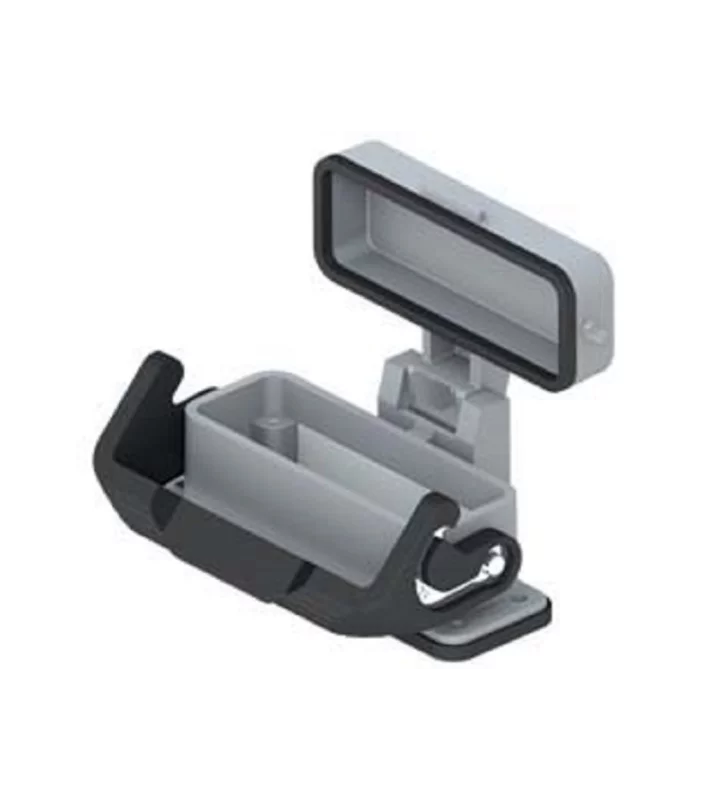 bulkhead mounting housing, size 66.16, IL-BRID alu, 1 lever, cover metal