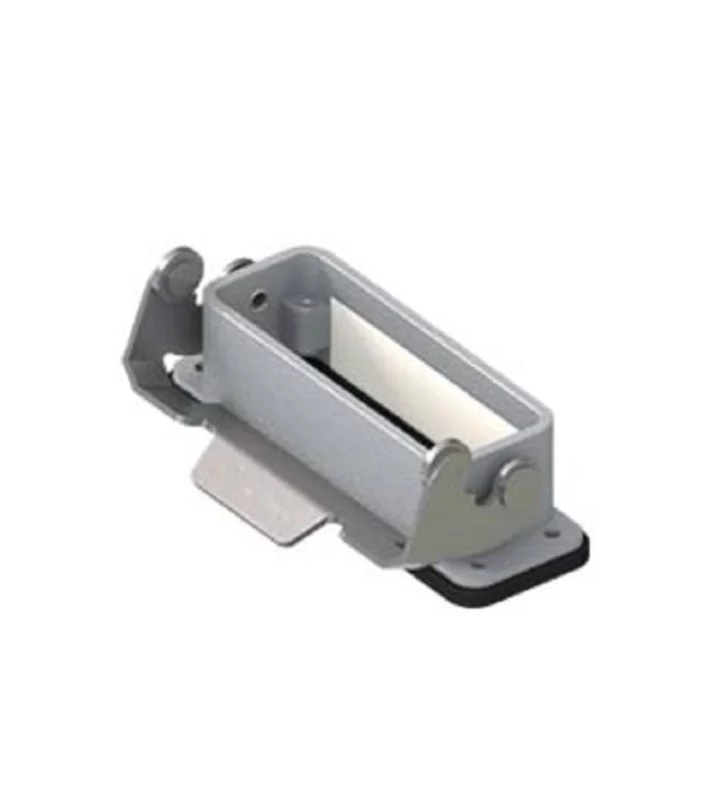 bulkhead mounting housing, size 66.16, CZ7 alu, 1 rigid lever