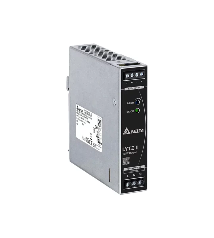 Power supply, 1Ph, 120W, DIN Rail, AC/DC, 12 Vdc, 10 A