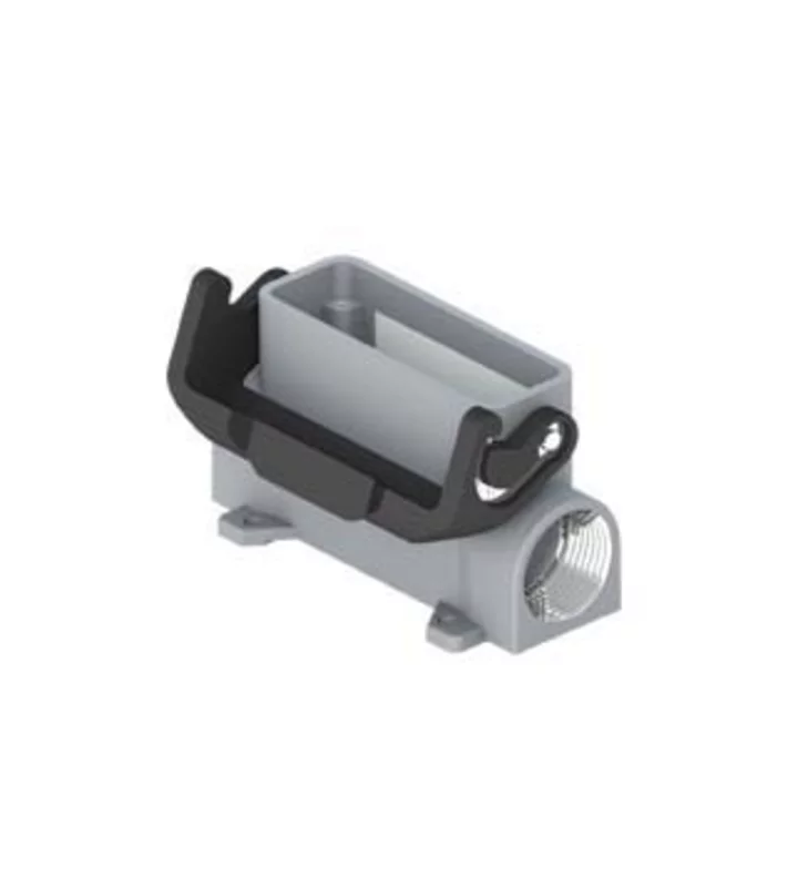 surface mounting housing, high, size 66.16, IL-BRID alu, 1 lever, 1xPG16 side