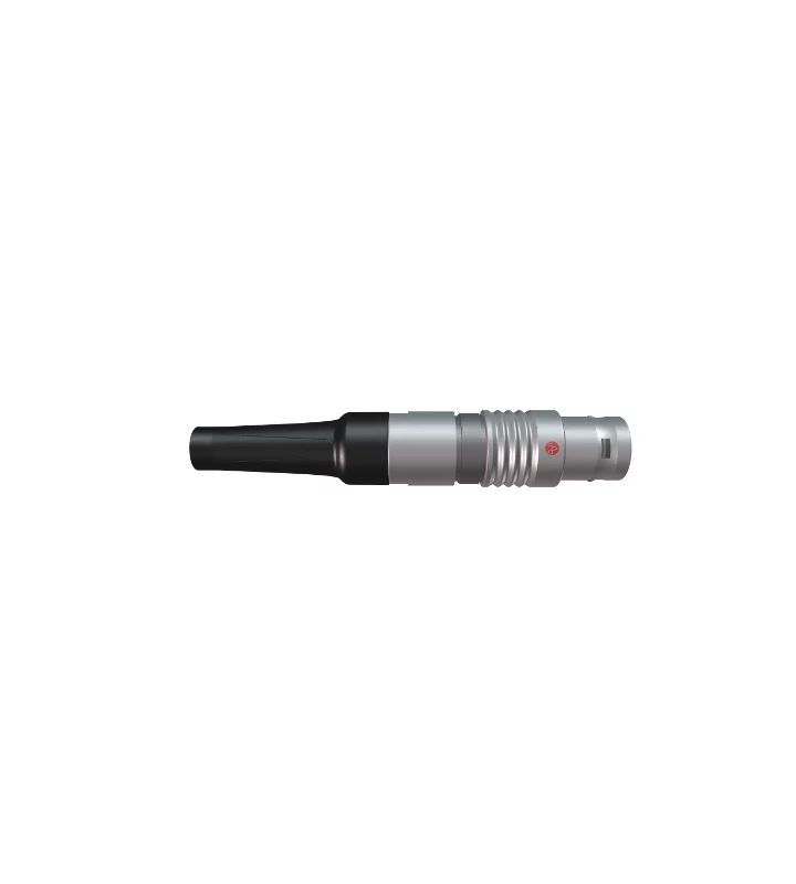 Straight cable plug with back nut for Bend Relief