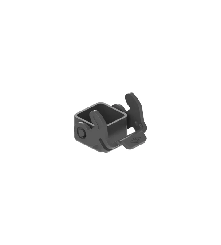 protection cover, size 21.21, plastic, 1 lever, for male inserts, loop, black