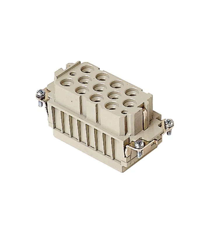 female insert, size 77.27, 12+2p+PE, crimp, 40+10A, 690+250V