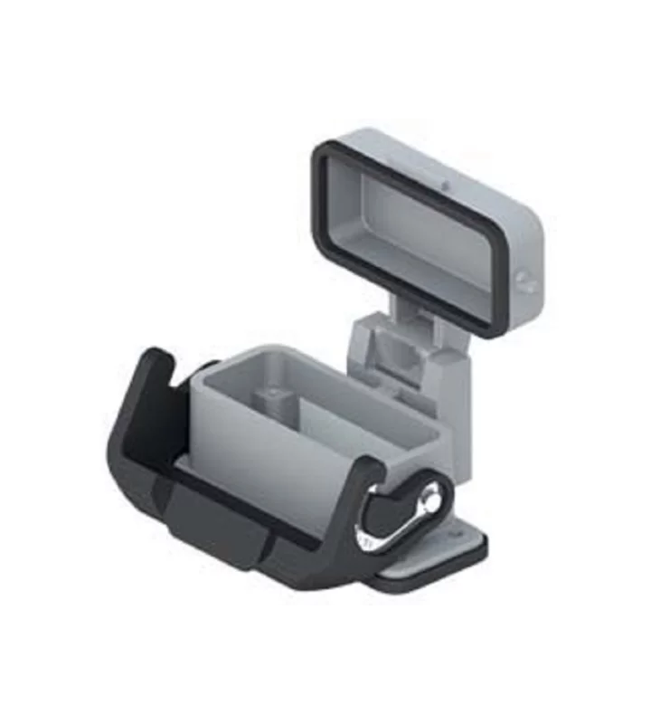 bulkhead mounting housing, size 49.16, IL-BRID alu, 1 lever, cover metal