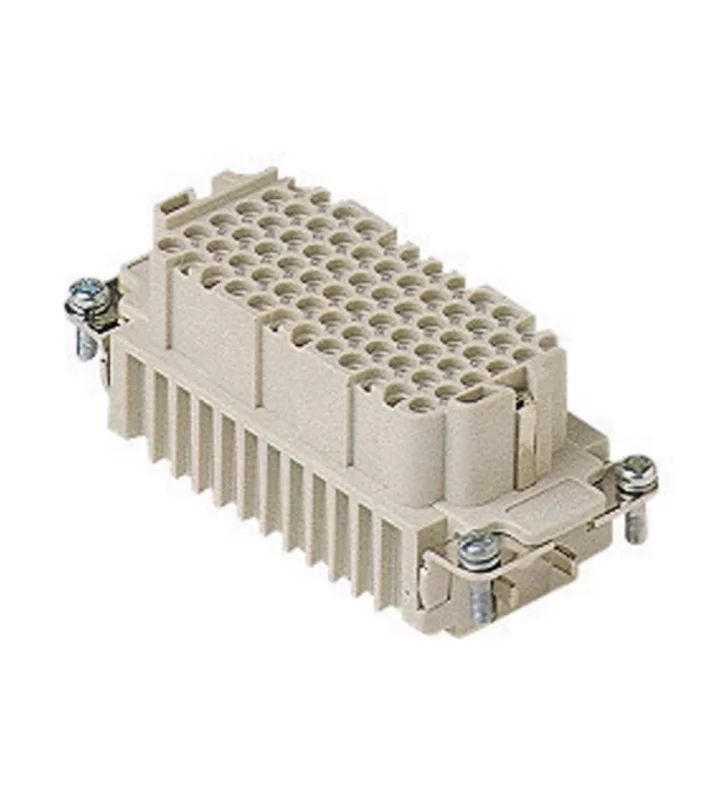 female insert, size 77.27, 72p+PE, crimp, 10A, 250V