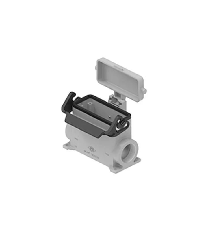 surface mounting housing, size 77.27, IL-BRID stainless steel, 1 lever, 1xM40 side
