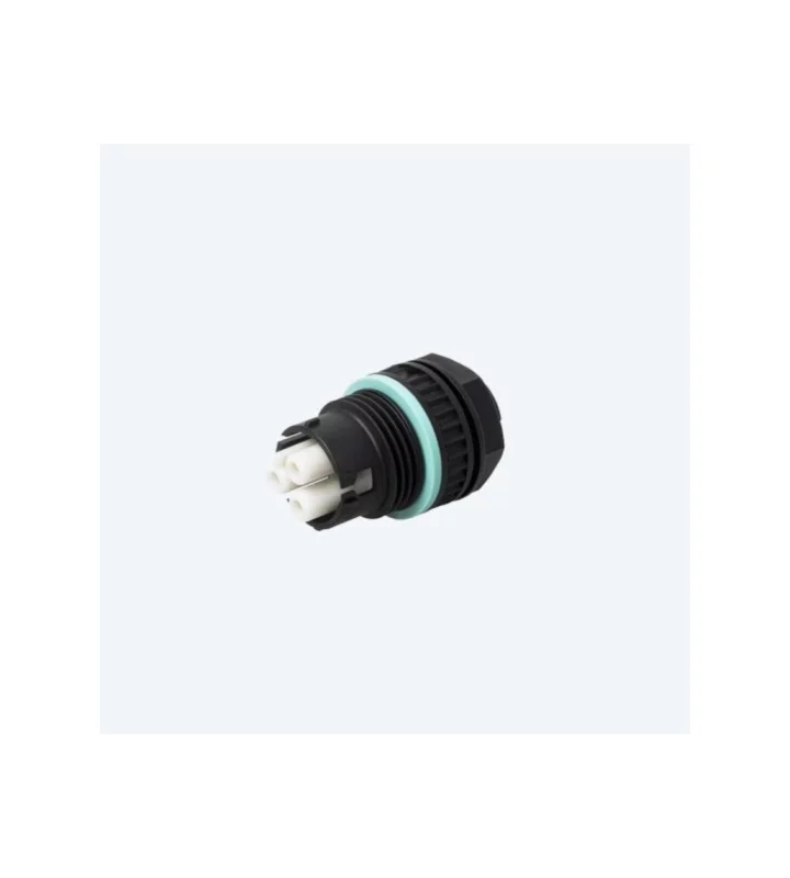 Mini socket connector panel-mounted