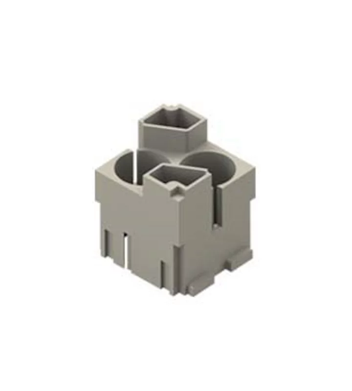 adaptor, MIXO, 2MU, crimp, for 2xBUS or 2xCOAX male
