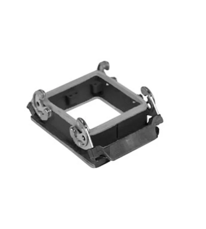 bulkhead mounting housing, size 77.62, W-TYPE alu, 2 levers