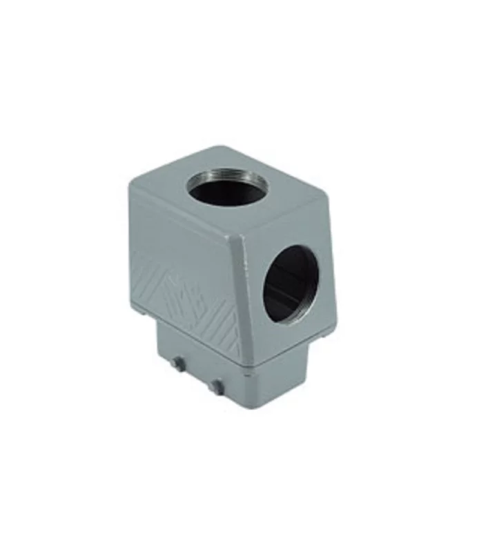 hood, size 57.27, BIG alu, 4 pegs, 2xM40 top, 2xM40 side, extended terminal compartment