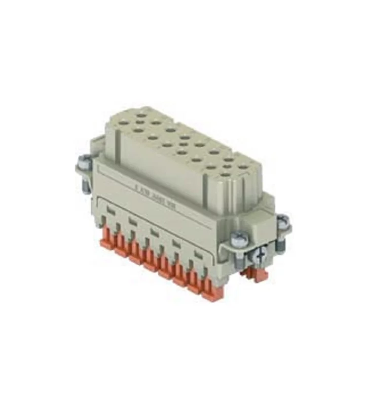 female insert, 16p+PE, silver, SQUICH, 16A, 250V, for size 66.40 no.17-32