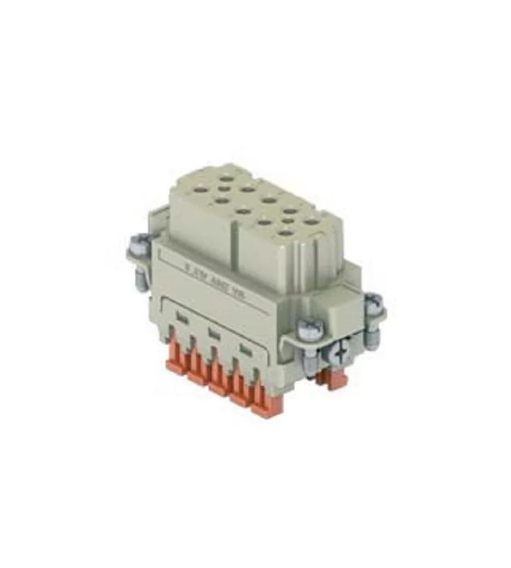 female insert, size 49.16, 10p+PE, silver, SQUICH, 16A, 250V
