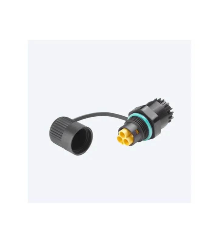 Mini plug connector panel-mounted