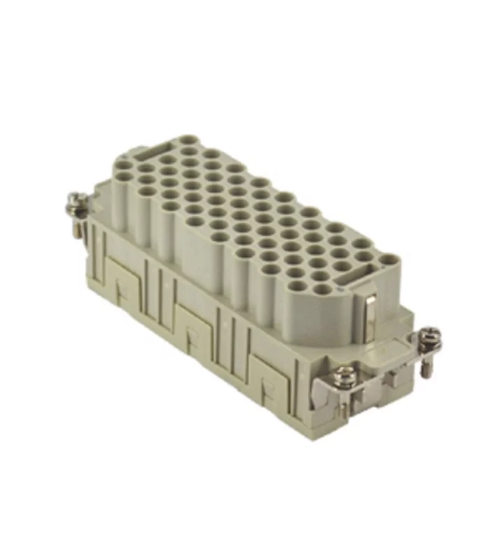 female insert, size 77.62, 64p+PE, crimp, 16A, 500V