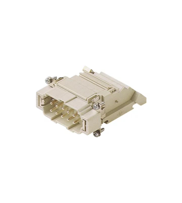 male insert, size 77.27, 16p+PE, silver, spring, 16A, 500V, right