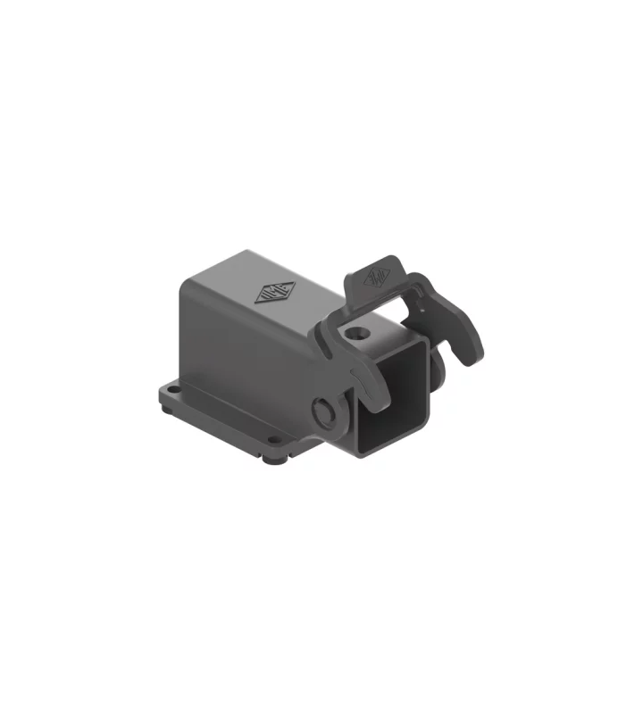 bulkhead mounting housing, angled, size 21.21, CK plastic, 1 lever