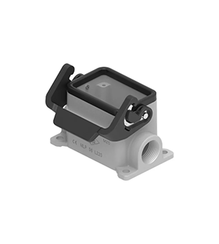surface mounting housing, size 44.27, IL-BRID stainless steel, 1 lever, 1xM20 side