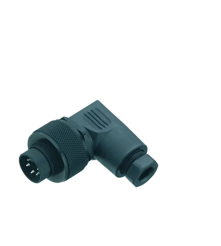Male angled connector