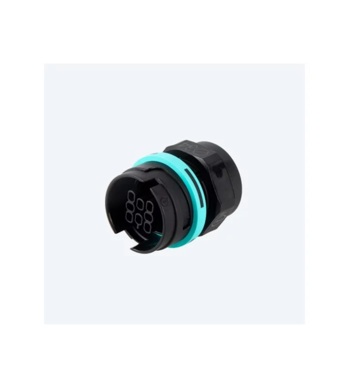 Socket connector panel-mounted 8p screw M28