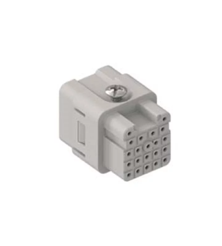 female insert, size 21.21, 21p, crimp, 6,5A, 50V ac/120V dc