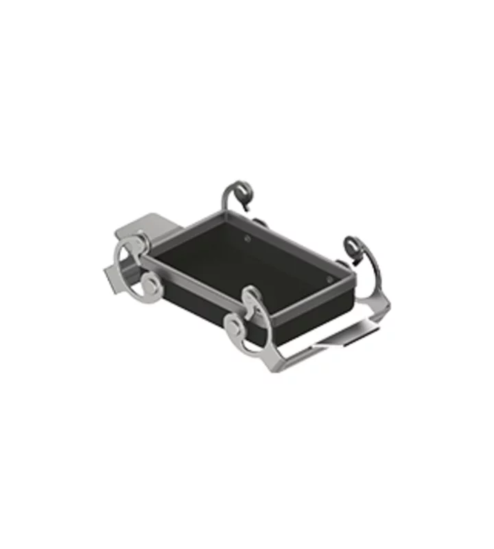 protection cover, size 66.40, W-type alu, 2 levers stainless steel, gasket