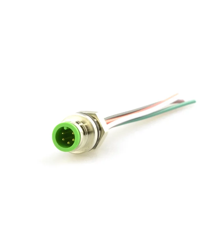 Mini C male panel mount connector