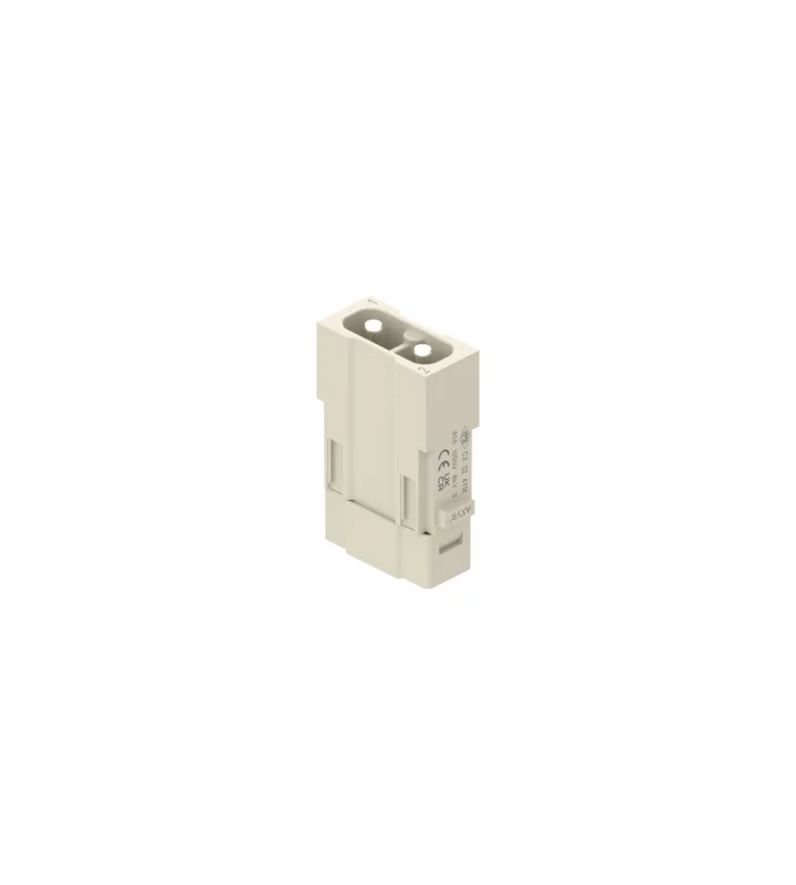 male insert, MIXO, 1MU, 2p, AXYR® push-in connection, 40A, 1000V
