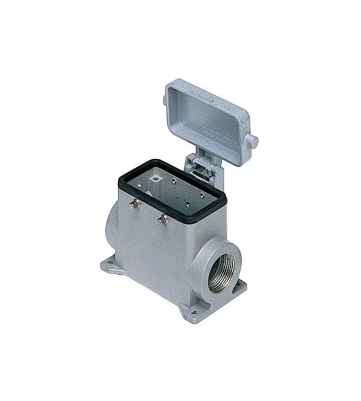 surface mounting housing, high, size 57.27, C-TYPE alu, 4 pegs, 2xPG29 side, cov.