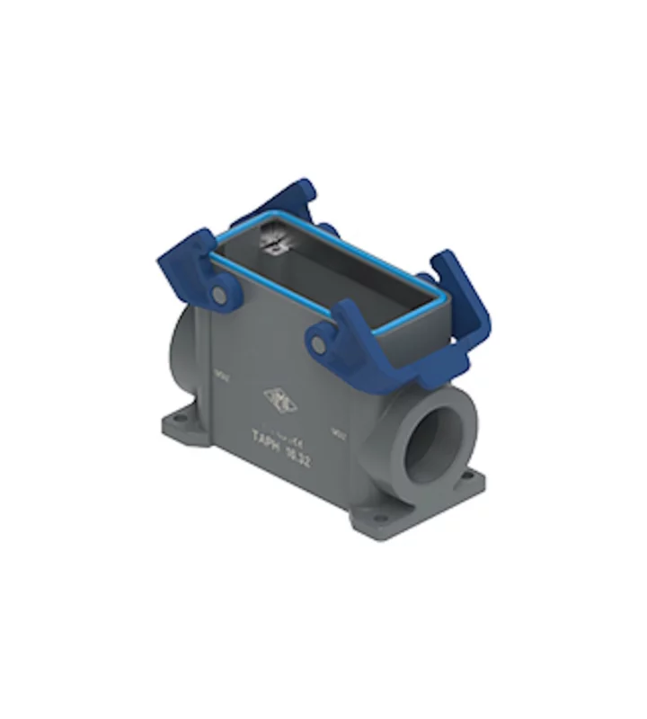 surface mounting housing, high, size 77.27, T-TYPE C plastic, 2 levers, 1xM40 side, PE-jumper