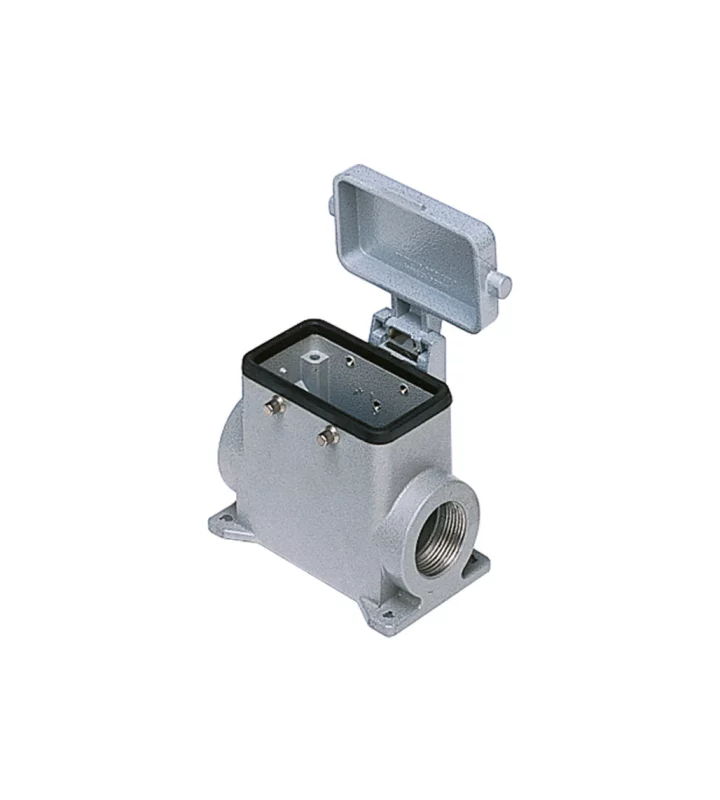 surface mounting housing, high, size 57.27, C-TYPE alu, 4 pegs, 2xM32 side, cover metal