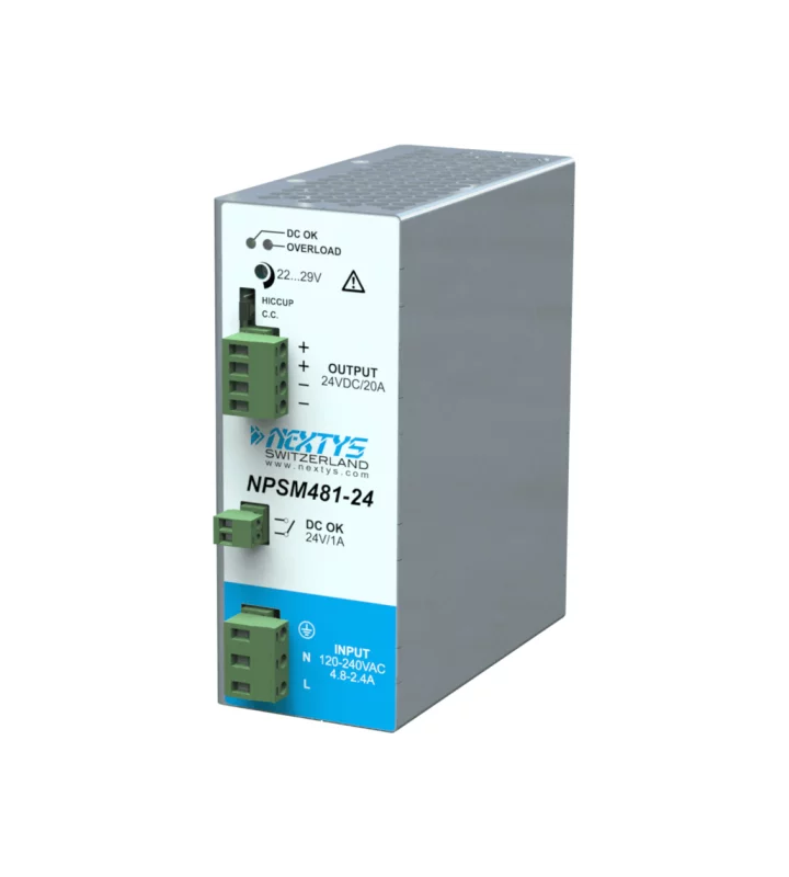 Premium Power Supply 1Ph, 480W Din-Rail AC/DC 24 Vdc 20 A
