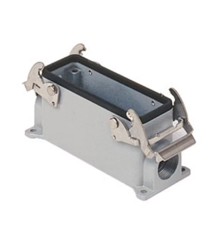 surface mounting housing, size 77.27, V-TYPE alu, 2 levers, 2xM25 side