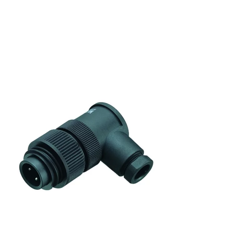 Male angled connector