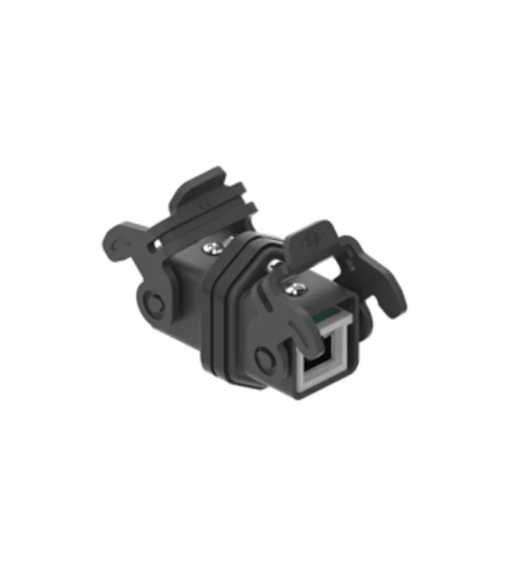 coupling connector, size 21.21, plastic, with RJ45 insert CX 4/2 JF