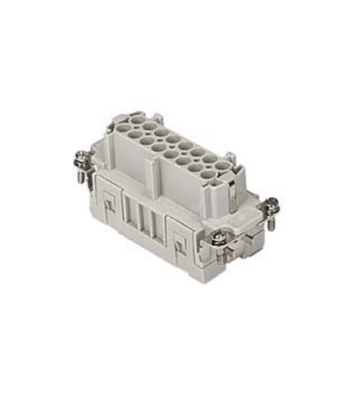 female insert, size 77.27, 16p+PE, crimp, 16A, 500V, HNM