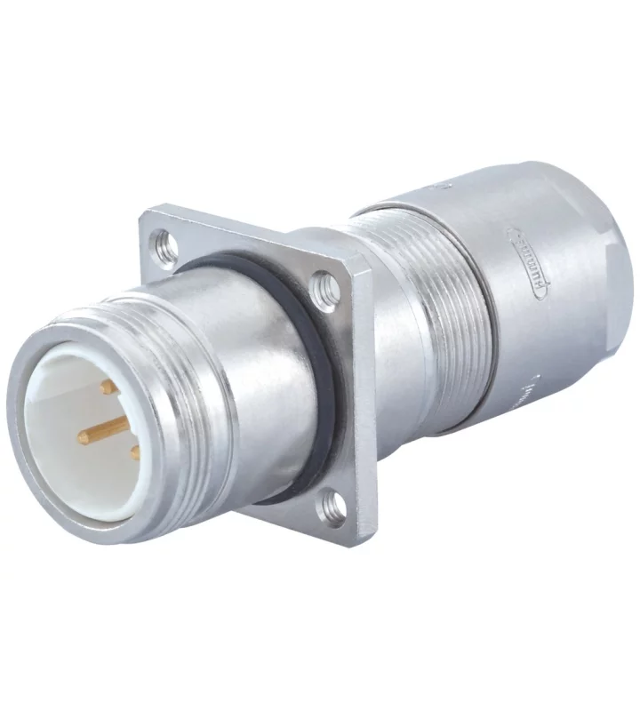 Panel Connector with built in Cable Strain Relief